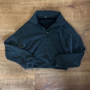 Lululemon cinch waist Black Half-Zip Pullover